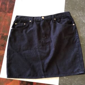 Rag & Bone Skirt Black Denim